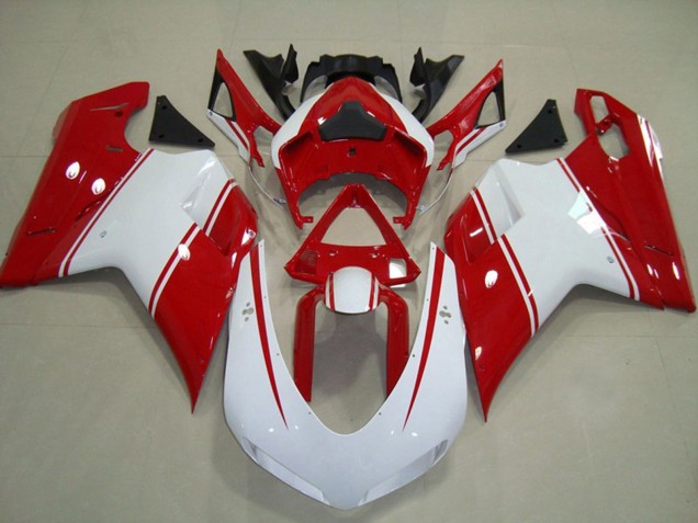 2007-2014 Épingle Rouge & Blanche Ducati 848 1098 1198 Carénage