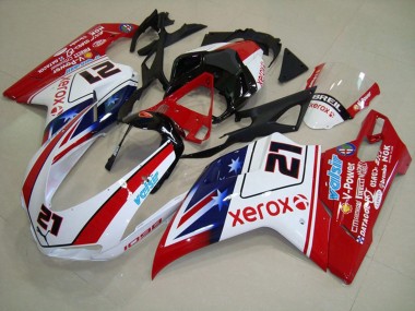 2007-2014 Étoile Xerox Ducati 848 1098 1198 Carénage