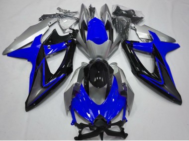 2008-2010 Bleu & Argent GSXR 600-750 Carénage