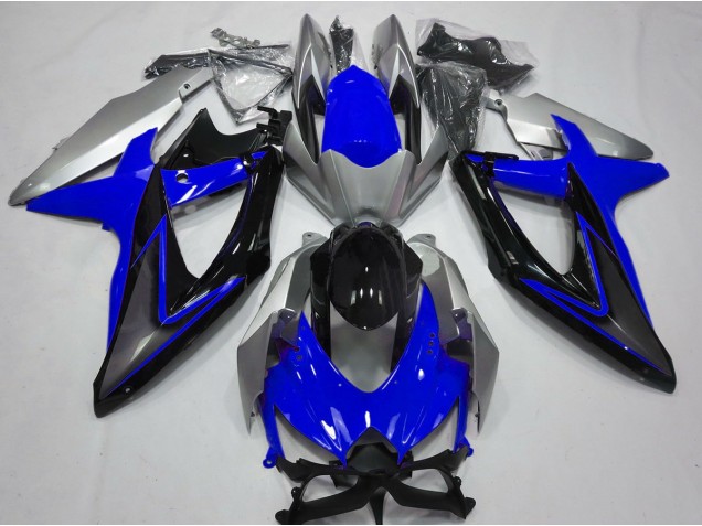 2008-2010 Bleu & Argent GSXR 600-750 Carénage 2008-2010 Bleu & Argent GSXR 600-750 Carénage