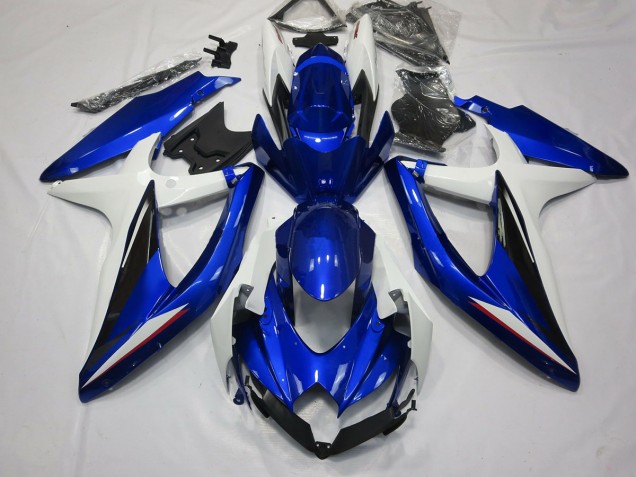 2008-2010 Bleu Noir & Blanc GSXR 600-750 Carénage 2008-2010 Bleu Noir & Blanc GSXR 600-750 Carénage