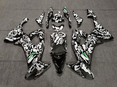2008-2010 Camo & Logo Vert ZX10R Carénage