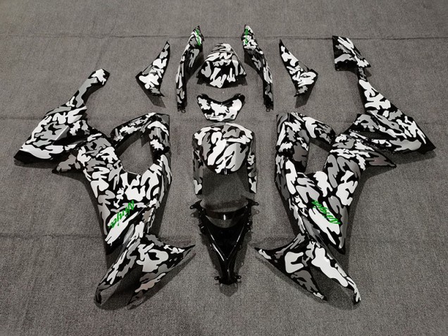 2008-2010 Camo & Logo Vert ZX10R Carénage 2008-2010 Camo & Logo Vert ZX10R Carénage