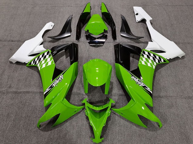2008-2010 Chèque Vert & Blanc ZX10R Carénage 2008-2010 Chèque Vert & Blanc ZX10R Carénage