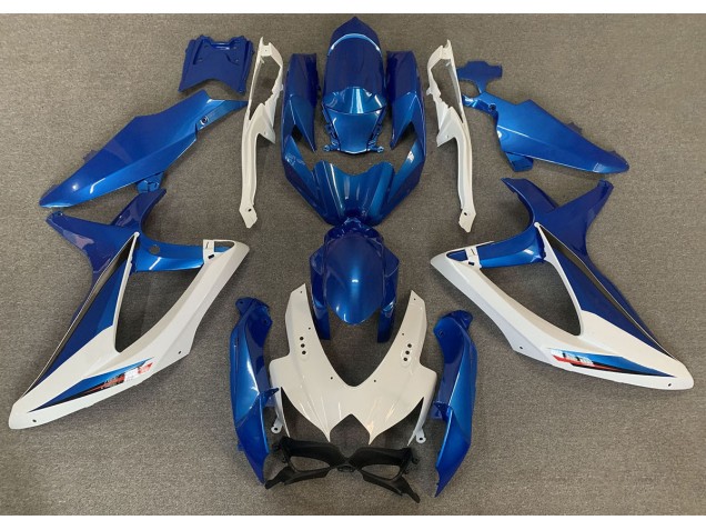 2008-2010 OEM Style Bleu & Blanc GSXR 600-750 Carénage 2008-2010 OEM Style Bleu & Blanc GSXR 600-750 Carénage