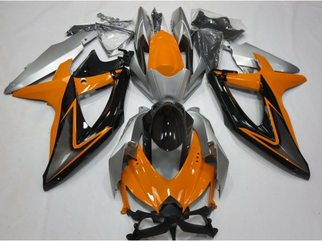 2008-2010 Orange & Argent GSXR 600-750 Carénage 2008-2010 Orange & Argent GSXR 600-750 Carénage