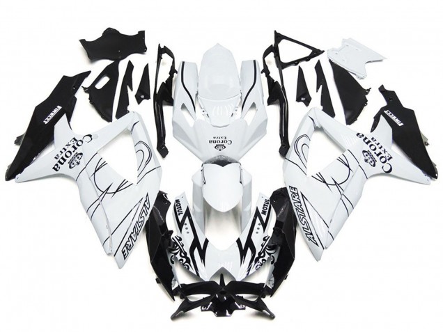 2008-2010 Personnalisé Corona Spécial Avec Blanc GSXR 600-750 Carénage 2008-2010 Personnalisé Corona Spécial Avec Blanc GSXR 600-750 Carénage