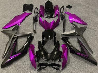 2008-2010 Rose Brillant & Vert R GSXR 600-750 Carénage
