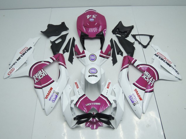 2008-2010 Rose Lucky Strike GSXR 600-750 Carénage 2008-2010 Rose Lucky Strike GSXR 600-750 Carénage