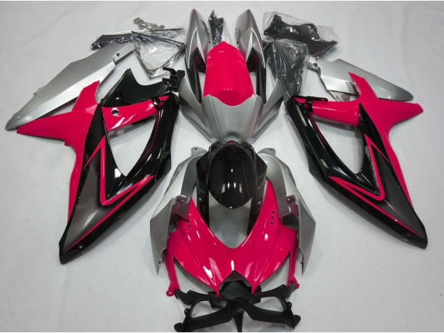 2008-2010 Rouge & Argent GSXR 600-750 Carénage 2008-2010 Rouge & Argent GSXR 600-750 Carénage