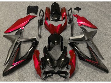 2008-2010 Rouge Brillant & Vert R GSXR 600-750 Carénage