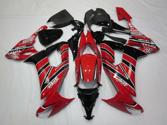 2008-2010 Rouge Noir ZX10R Carénage 2008-2010 Rouge Noir ZX10R Carénage