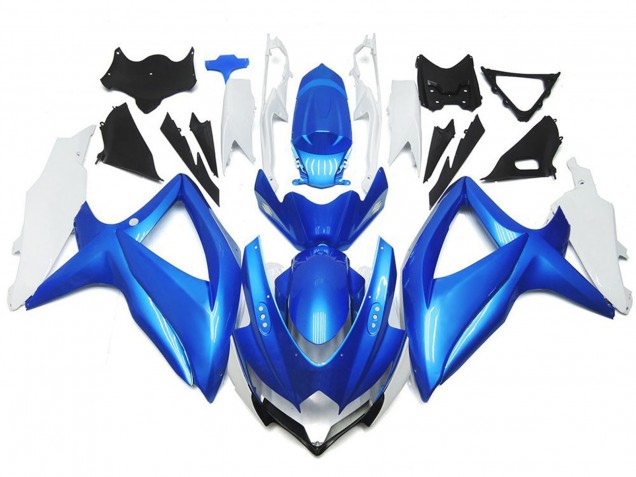 2008-2010 Style Personnalisé Bleu Clair & Blanc GSXR 600-750 Carénage 2008-2010 Style Personnalisé Bleu Clair & Blanc GSXR 600-750 Carénage