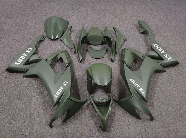 2008-2010 US Army Vert Mat ZX10R Carénage 2008-2010 US Army Vert Mat ZX10R Carénage