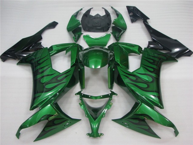 2008-2010 Vert Flamme ZX10R Carénage 2008-2010 Vert Flamme ZX10R Carénage