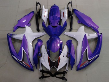 2008-2010 Violet Brillant & Blanc GSXR 600-750 Carénage