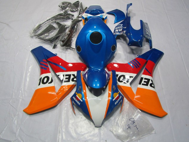 2008-2011 Bleu Repsol & Rouge CBR1000RR Carénage 2008-2011 Bleu Repsol & Rouge CBR1000RR Carénage