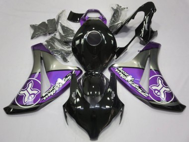2008-2011 Violet Sur Noir Personnalisé CBR1000RR Carénage