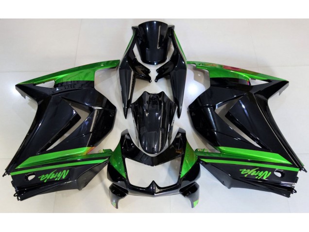 2008-2012 Noir Brillant & Vert Ninja 250 Carénage 2008-2012 Noir Brillant & Vert Ninja 250 Carénage
