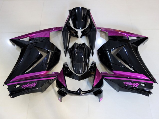 2008-2012 Noir Brillant & Violet Ninja 250 Carénage 2008-2012 Noir Brillant & Violet Ninja 250 Carénage