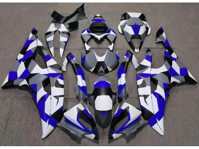 2008-2016 Bleu Camouflage Uni R6 Carénage 2008-2016 Bleu Camouflage Uni R6 Carénage