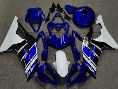 2008-2016 Bleu Foncé & Blanc Personnalisé R6 Carénage