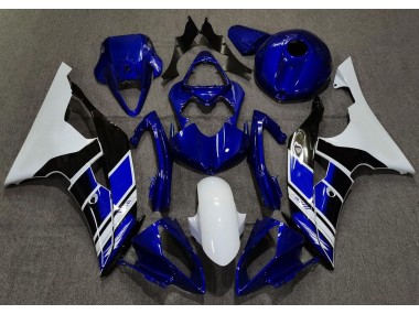 2008-2016 Bleu Foncé & Blanc Personnalisé R6 Carénage