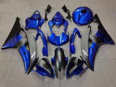 2008-2016 Bleu Foncé & Noir Mat R6 Carénage