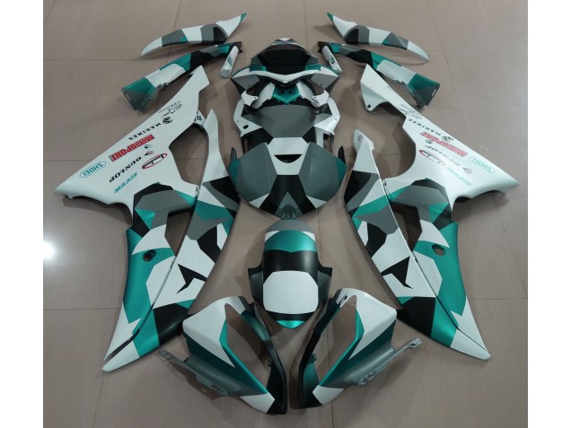 2008-2016 Neige Verte Écume De Mer Camo R6 Carénage 2008-2016 Neige Verte Écume De Mer Camo R6 Carénage