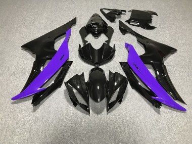 2008-2016 Noir Brillant & Violet R6 Carénage