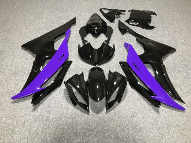 2008-2016 Noir Brillant & Violet R6 Carénage 2008-2016 Noir Brillant & Violet R6 Carénage