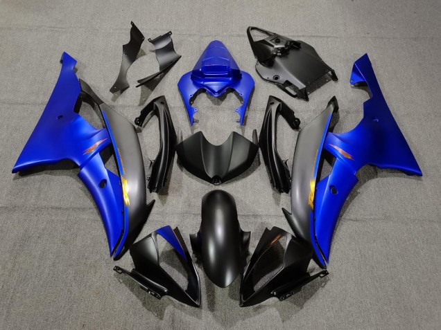 2008-2016 Noir Mat & Bleu R6 Carénage 2008-2016 Noir Mat & Bleu R6 Carénage