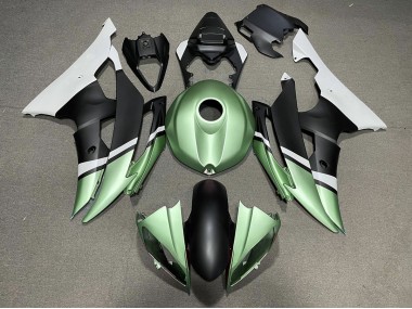 2008-2016 Noir Mat & Vert R6 Carénage