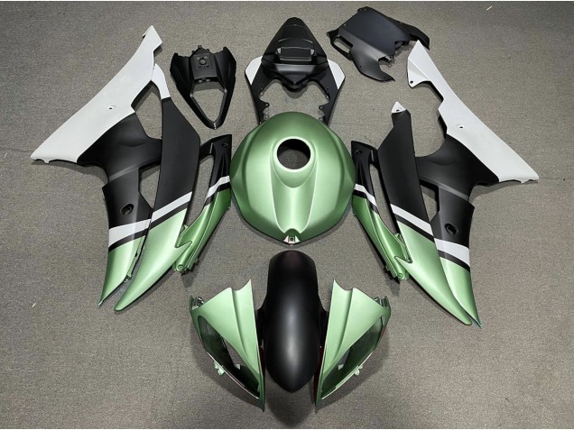 2008-2016 Noir Mat & Vert R6 Carénage 2008-2016 Noir Mat & Vert R6 Carénage