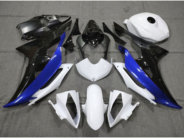 2008-2016 Personnalisé Bleu Noir & Blanc R6 Carénage 2008-2016 Personnalisé Bleu Noir & Blanc R6 Carénage