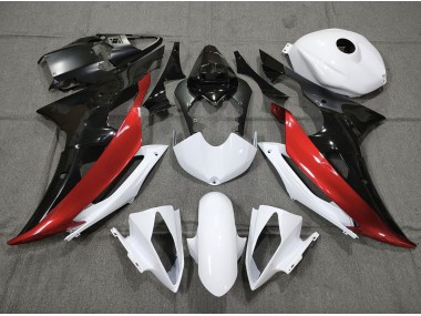 2008-2016 Personnalisé Rouge Noir & Blanc R6 Carénage