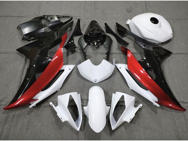 2008-2016 Personnalisé Rouge Noir & Blanc R6 Carénage 2008-2016 Personnalisé Rouge Noir & Blanc R6 Carénage