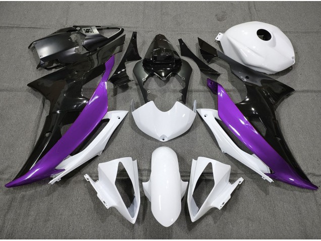 2008-2016 Personnalisé Violet Noir & Blanc R6 Carénage 2008-2016 Personnalisé Violet Noir & Blanc R6 Carénage