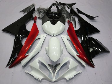 2008-2016 Rouge Noir & Blanc R6 Carénage