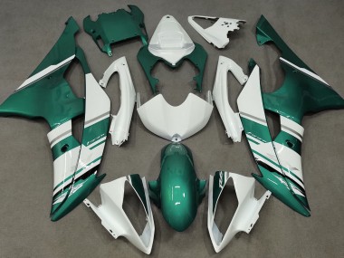 2008-2016 Style Blanc Brillant & Vert Écume De Mer OEM R6 Carénage