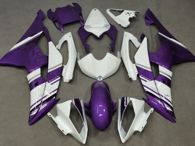 2008-2016 Style Blanc Brillant & Violet OEM R6 Carénage