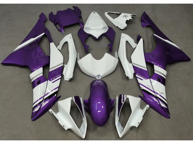 2008-2016 Style Blanc Brillant & Violet OEM R6 Carénage 2008-2016 Style Blanc Brillant & Violet OEM R6 Carénage