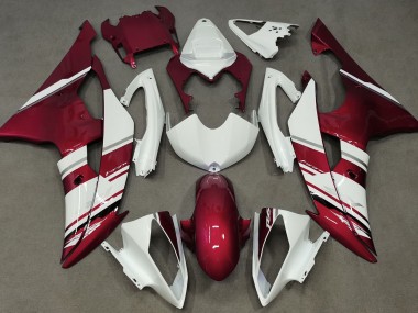 2008-2016 Style Blanc & Rouge Brillant OEM R6 Carénage