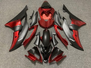 2008-2016 Style Personnalisé OEM Rouge / Noir R6 Carénage