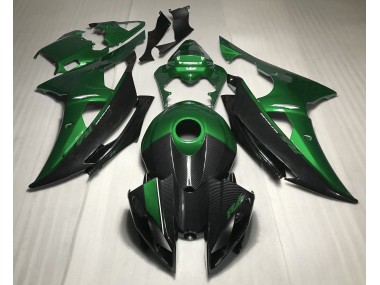 2008-2016 Vert Avec Style Fibre De Carbone R6 Carénage