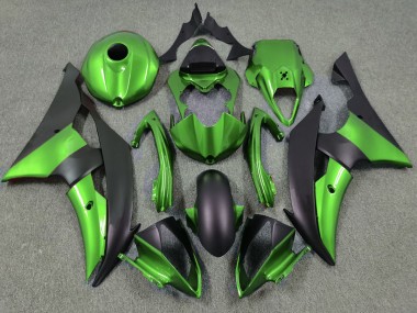 2008-2016 Vert & Noir Mat R6 Carénage