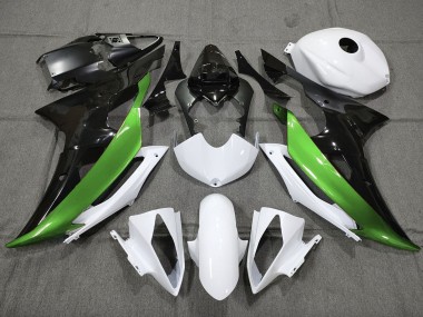 2008-2016 Vert Personnalisé Noir & Blanc R6 Carénage
