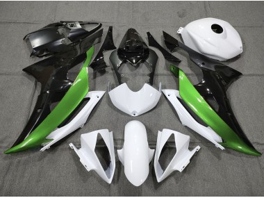 2008-2016 Vert Personnalisé Noir & Blanc R6 Carénage