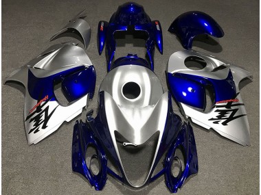 2008-2020 Argent Brillant & Bleu GSXR 1300 Carénage