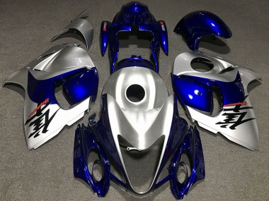 2008-2020 Argent Brillant & Bleu GSXR 1300 Carénage